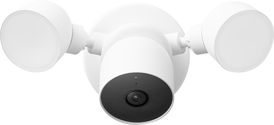 Google Nest Cam with Floodlight, Wired - Snow